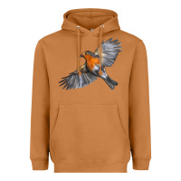 Meerkat Flying American Robin Heavyweight Hoodie - LillyAllenDesigns