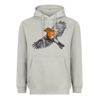 Moon Dust Flying American Robin Heavyweight Hoodie - LillyAllenDesigns
