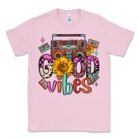 Bubblegum Pink good vibes cassette boombox Classic Tee - FaDigitalArtStudio