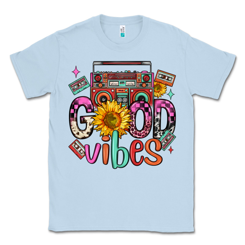 Good Vibes Cassette Boombox Classic Tee by FaDigitalArtStudio | Teevron