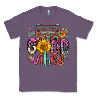 Lavender good vibes cassette boombox Classic Tee - FaDigitalArtStudio