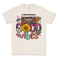 Natural good vibes cassette boombox Classic Tee - FaDigitalArtStudio