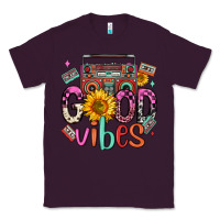 Plum good vibes cassette boombox Classic Tee - FaDigitalArtStudio