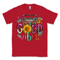 Red good vibes cassette boombox Classic Tee - FaDigitalArtStudio