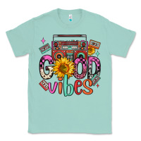 Seafoam good vibes cassette boombox Classic Tee - FaDigitalArtStudio