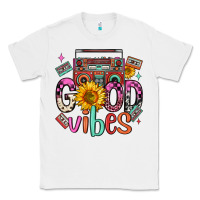 White good vibes cassette boombox Classic Tee - FaDigitalArtStudio