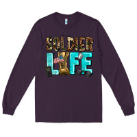 Plum soldier  life Long Sleeve Tee - AdoDesignShop
