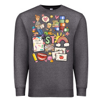 Charcoal Heather can't talk right now doing speech therapy stuff Premium Sweatshirt - MaliasSmallBusiness