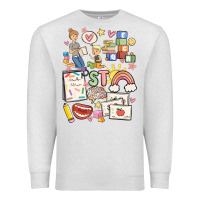Oatmeal Heather can't talk right now doing speech therapy stuff Premium Sweatshirt - MaliasSmallBusiness