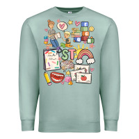 Seafoam can't talk right now doing speech therapy stuff Premium Sweatshirt - MaliasSmallBusiness