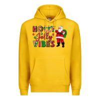 Lemon Holly Jolly vibes Christmas with Santa Premium Hoodie - NancyCooperArtShop