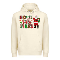 Holly Jolly Vibes Christmas With Santa Premium Hoodie | Teevron