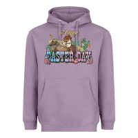 Lavender Happy Easter Day Rodeo Heavyweight Hoodie - NancyCooperArtShop