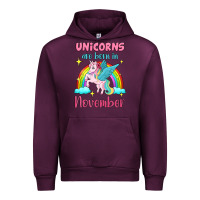 Mauve Wine unicorns are born in november Urban Hoodie - Jasminsmagicworld