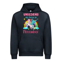 Navy unicorns are born in november Urban Hoodie - Jasminsmagicworld