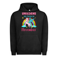 Pigment Black unicorns are born in november Urban Hoodie - Jasminsmagicworld