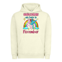 Pigment Pistachio unicorns are born in november Urban Hoodie - Jasminsmagicworld
