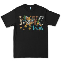 Black love texas map sunflower cactus cowhide leopard Premium Tee - Artiststas
