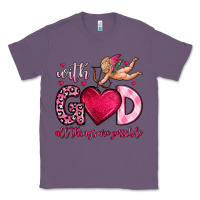 Lavender with god all things are possible Classic Tee - OliviaCreatesArt