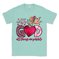 Seafoam with god all things are possible Classic Tee - OliviaCreatesArt
