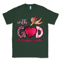 Sports Green with god all things are possible Classic Tee - OliviaCreatesArt