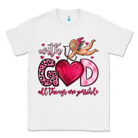 White with god all things are possible Classic Tee - OliviaCreatesArt