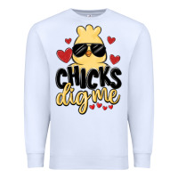 White chicks dig me Premium Sweatshirt - MaliasSmallBusiness