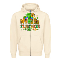 My First St Patricks Day With Coins And Shamrocks Zipper Hoodie | Teevron