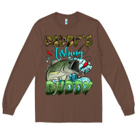 Chestnut daddy's fishing buddy Long Sleeve Tee - HRA Design Shop
