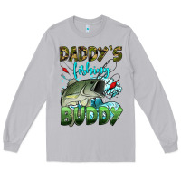 Moon Dust daddy's fishing buddy Long Sleeve Tee - HRA Design Shop