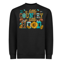 Black a little country a little hood Heavyweight Sweatshirt - texasbilliewilder