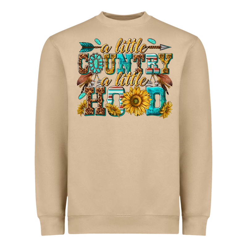 A Little Country A Little Hood Heavyweight Sweatshirt by texasbilliewilder | Teevron