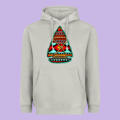 Aztec Arrowhead Heavyweight Hoodie Designed By Jasminsmagicworld