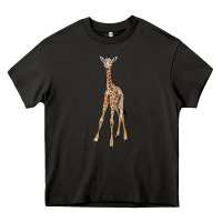 Asphalt baby giraffe Heavy Core Tee - LillyAllenDesigns