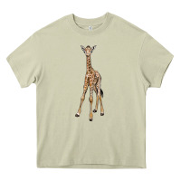 Mossy baby giraffe Heavy Core Tee - LillyAllenDesigns