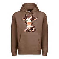 Chestnut Baby Brown Cow Premium Hoodie - MaliasSmallBusiness