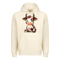 Sandshell Baby Brown Cow Premium Hoodie - MaliasSmallBusiness