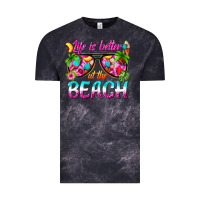 Cloud Black life is better at the beach Vintage Tee - texasbilliewilder