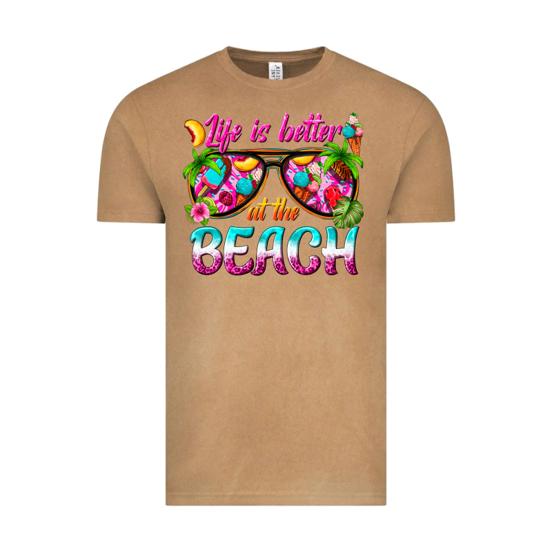 Life Is Better At The Beach Vintage Tee by texasbilliewilder | Teevron