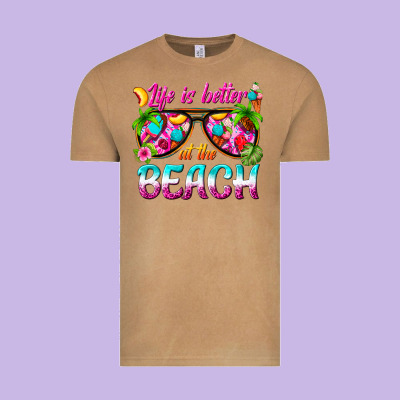 Life Is Better At The Beach Vintage Tee Designed By Texasbilliewilder