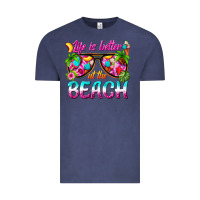Vintage Denim life is better at the beach Vintage Tee - texasbilliewilder