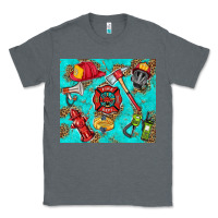Charcoal Heather firefighter elementary Classic Tee - HRA Design Shop