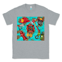 Heather Grey firefighter elementary Classic Tee - HRA Design Shop