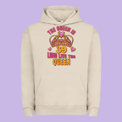 The Queen Is 39 Long Live The Queen Urban Hoodie Designed By Jasminsmagicworld