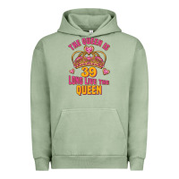 Pigment Oil Green the queen is 39 long live the queen Urban Hoodie - Jasminsmagicworld