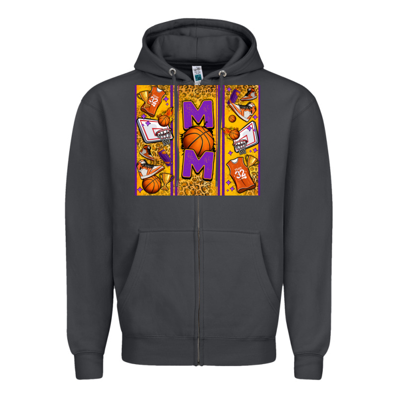 Basketball Mom Zipper Hoodie by Jasminsmagicworld | Teevron