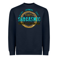 Navy all day everyday 247 100 sarcasmic sarcasm is in m Heavyweight Sweatshirt - Zillion Design Studio