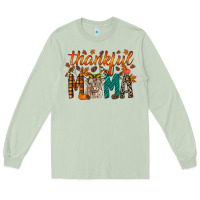 Matcha thankful mama highland cow Long Sleeve Tee - RacoonDesign
