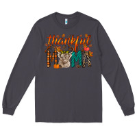 Smoke thankful mama highland cow Long Sleeve Tee - RacoonDesign