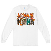 Thankful Mama Highland Cow Long Sleeve Tee | Teevron